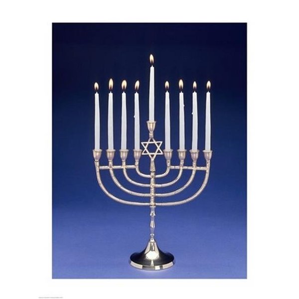 Superstock Superstock SAL2911872A Close-Up of A Menorah with A Star of David Poster Print; 18 x 24 SAL2911872A